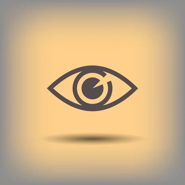 Einfaches Augensymbol — Stockvektor