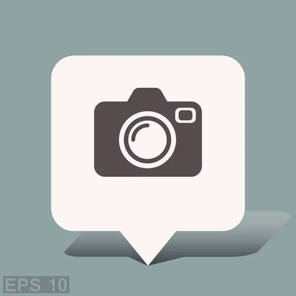 Ikona ikona kamery — Stockový vektor