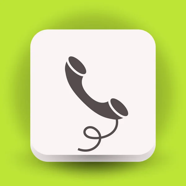 Oude zaktelefoon pictogram — Stockvector