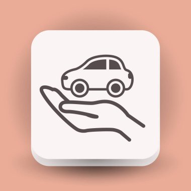 Tasarım araba simgesinin