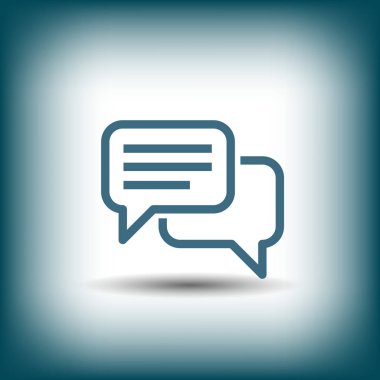 mesaj veya sohbet simgesi