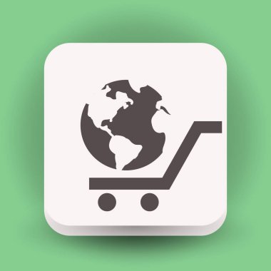 Alışveriş sepeti içinde Küre 