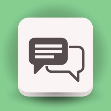 mesaj veya sohbet simgesi