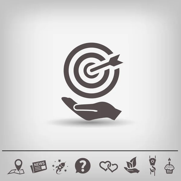 Diseño del icono objetivo — Vector de stock