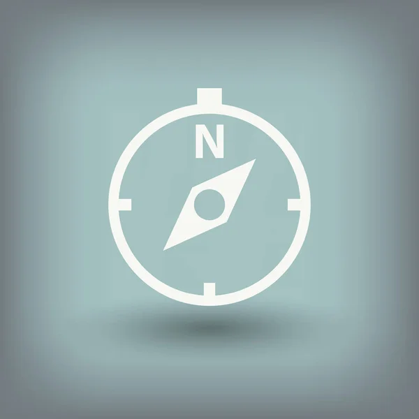 Brújula icono, concepto de navegación — Vector de stock