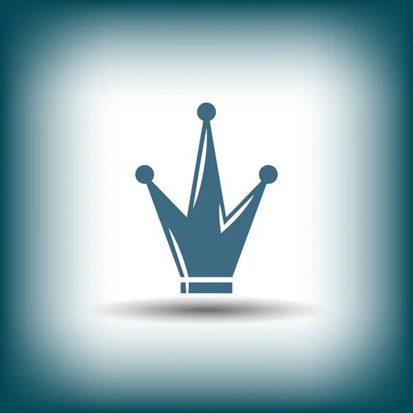 王冠シンプルなアイコン — ストックベクタ