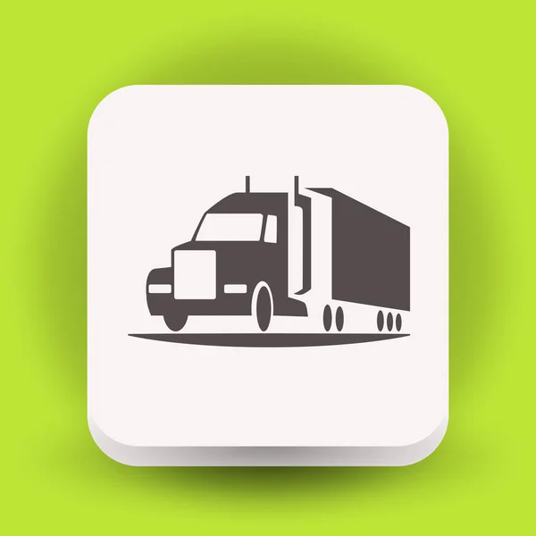 Pictograph of truck icon — Stock Vector