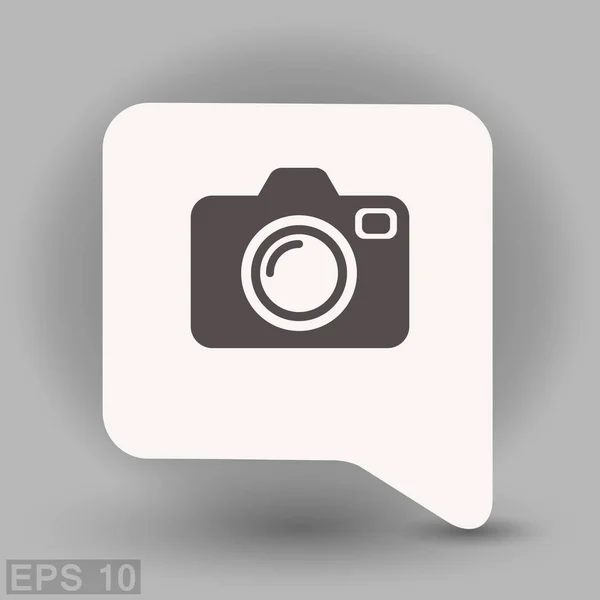 Pictograph foto kamera — Stock vektor