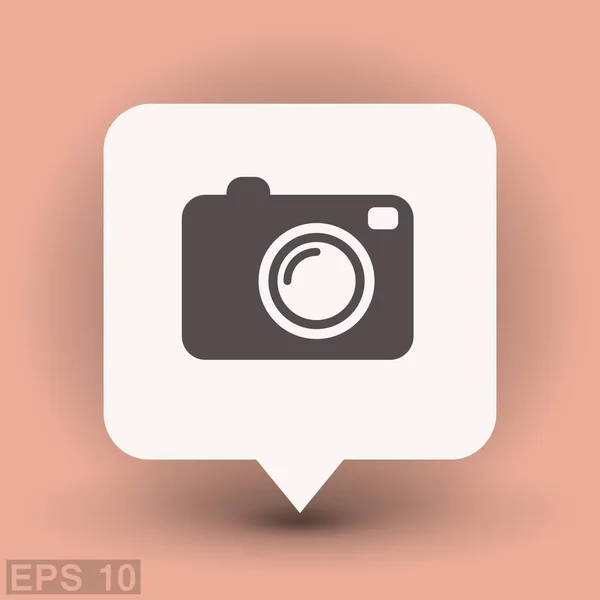 Pictograph foto kamera — Stock vektor