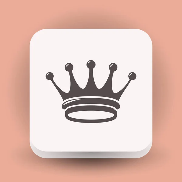 ไอคอนแบบเรียบง่ายของ Crown — ภาพเวกเตอร์สต็อก