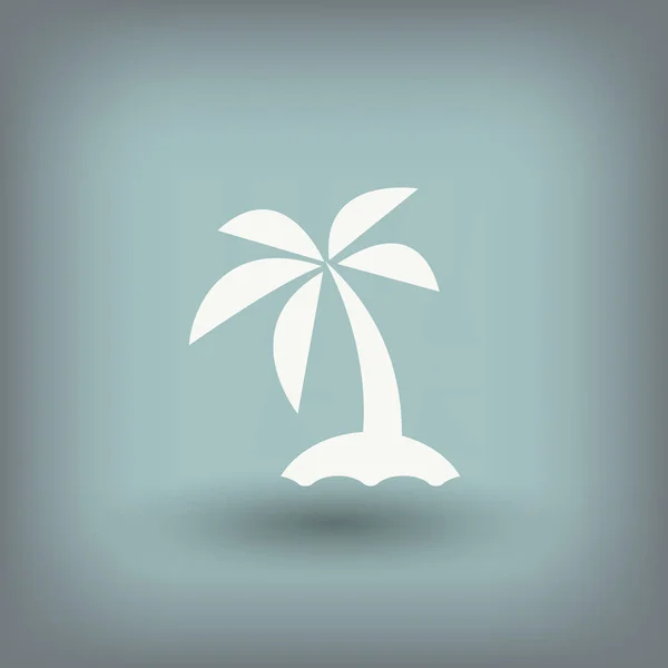 Pictografía del icono de la isla — Vector de stock