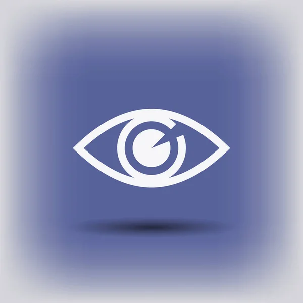 Значок ока простий — стоковий вектор