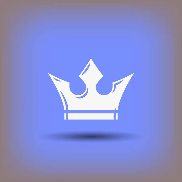 Crown enkel ikon — Stock vektor