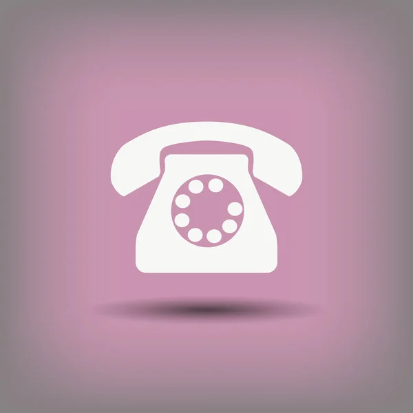 Old telephone icon — Stock Vector