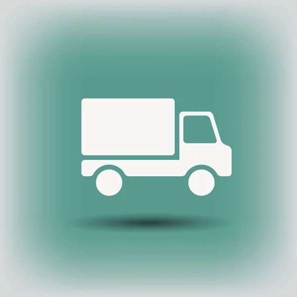 Pictograph van vrachtwagen pictogram — Stockvector