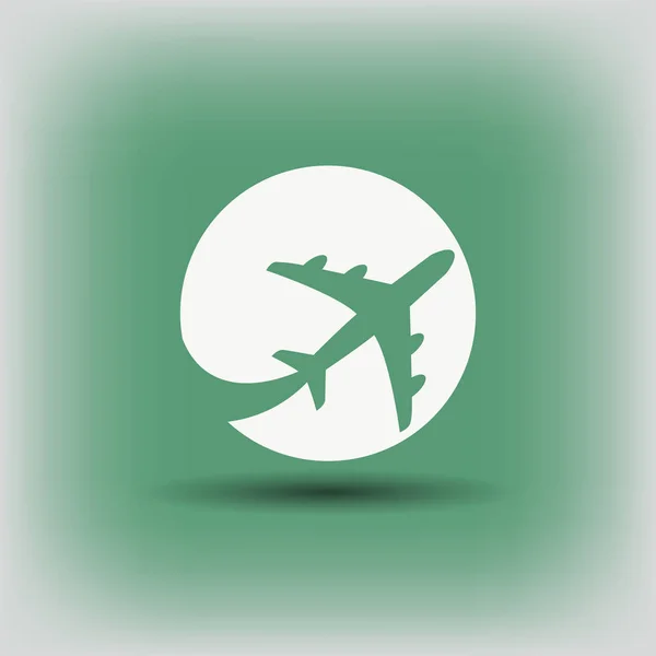 Icono de avión simple Ilustración de stock