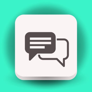 mesaj veya sohbet simgesi