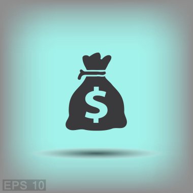 İçinde para simgesi olan çanta