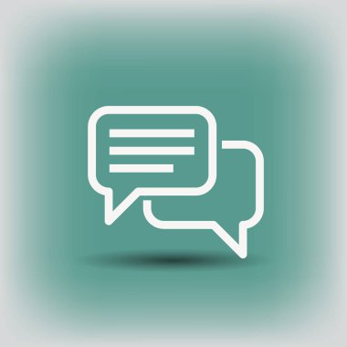 mesaj veya sohbet simgesi