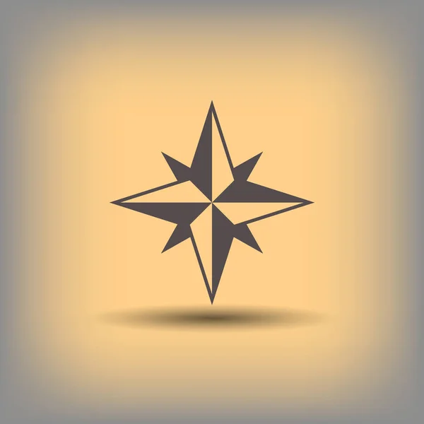 Ícone de bússola, conceito de navegação — Vetor de Stock