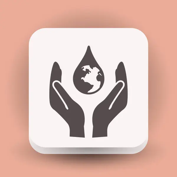 Environment saving concept icon — Stock Vector