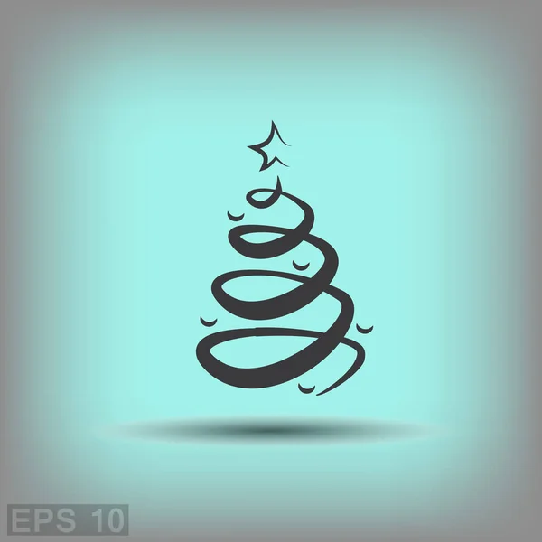 クリスマス ツリーの絵文字 — ストックベクタ