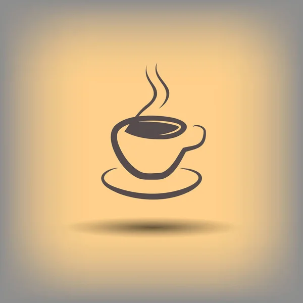 Pictograph van cup pictogram — Stockvector