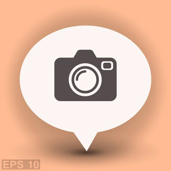 Pictograph van fotocamera — Stockvector