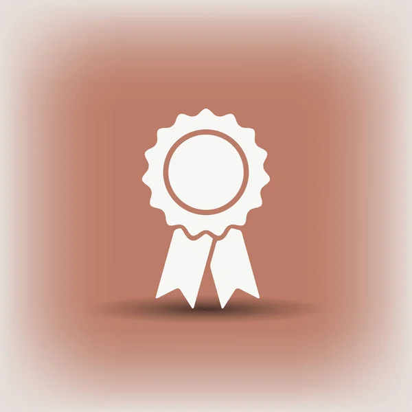 Pictograph av award badge — Stock vektor