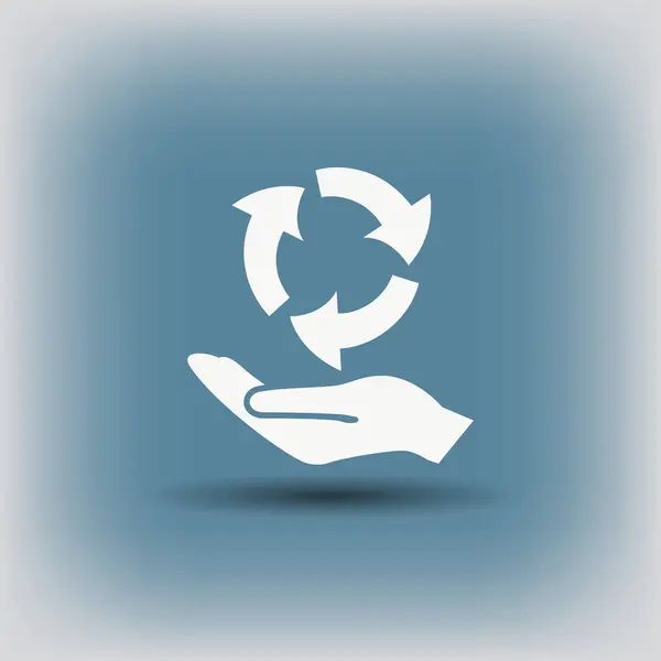 Icono de concepto de ahorro de entorno — Archivo Imágenes Vectoriales