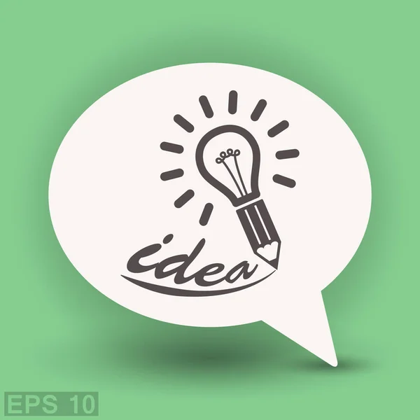 Idé-lampa ikonen Vektorgrafik