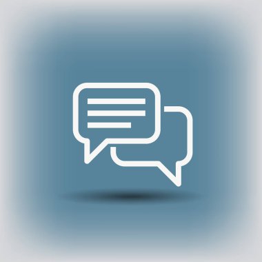 mesaj veya sohbet simgesi