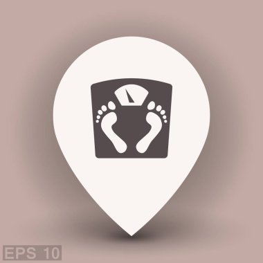 Banyo ölçekler simgesi