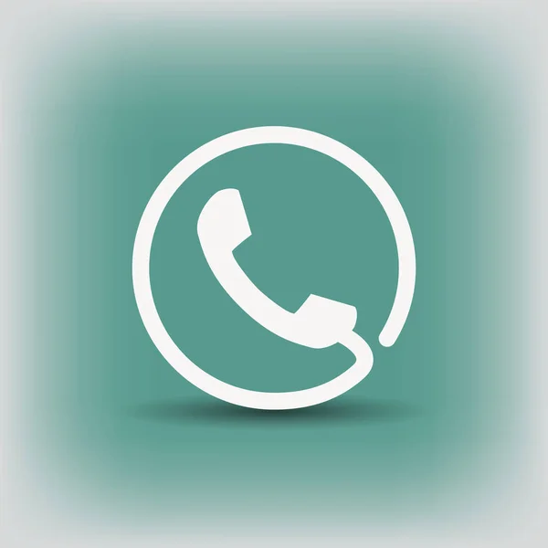 Gamla telefon-ikonen — Stock vektor