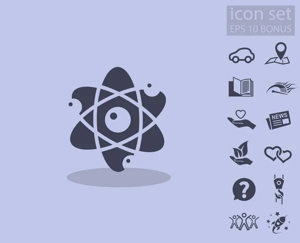 Atom アイコンの絵文字 — ストックベクタ