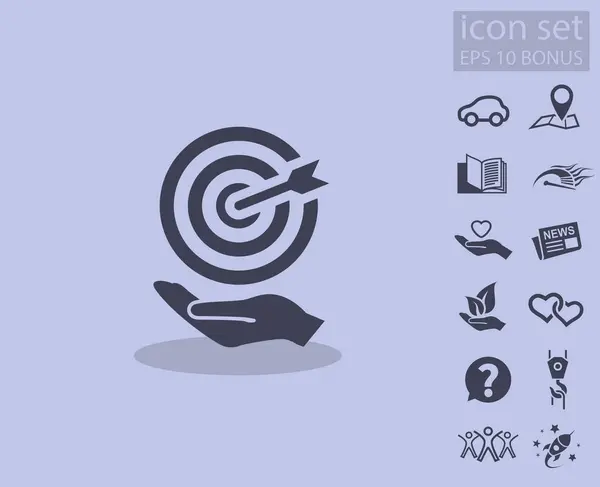 Diseño del icono objetivo — Archivo Imágenes Vectoriales