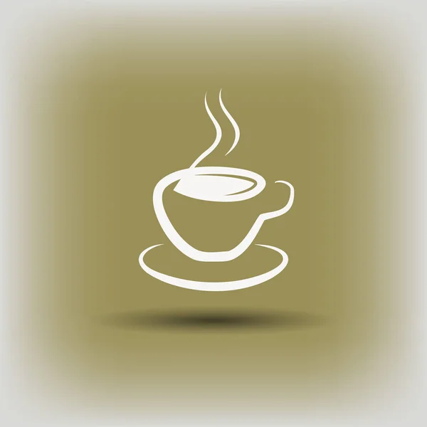 Pictograph van cup pictogram — Stockvector