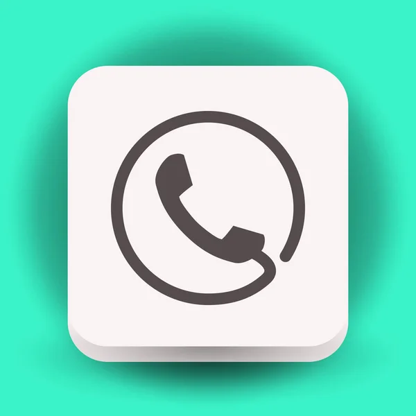 Old handset icon — Stock Vector