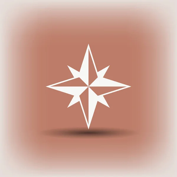 Ícone de bússola, conceito de navegação — Vetor de Stock