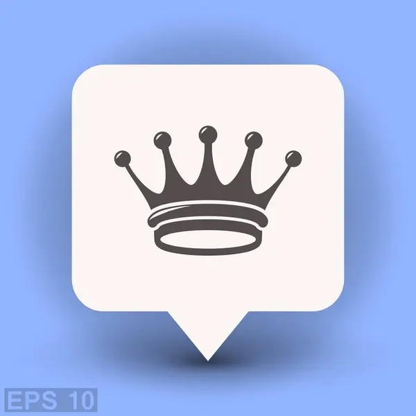 Crown simple icon — Stock Vector