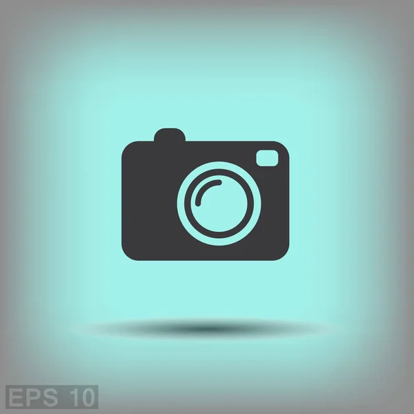 Pictograph of photo camera — Stock Vector