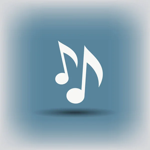 Muzyka notatki ikona — Wektor stockowy