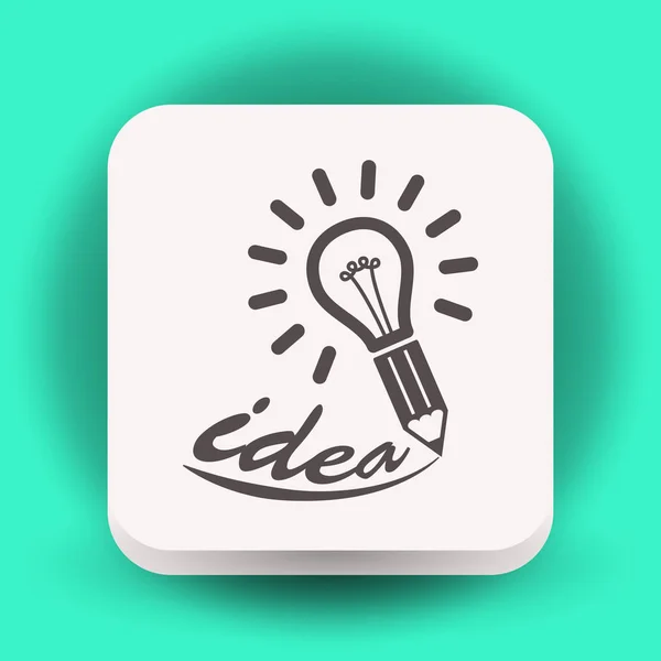 Idea light bulb icon — Stock Vector