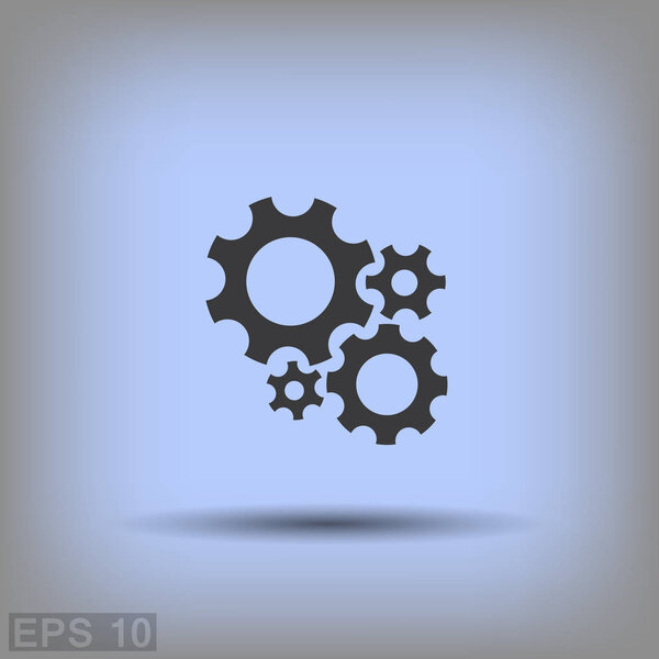 simple gears icon