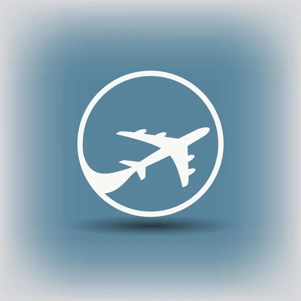 Simple plane icon — Stock Vector