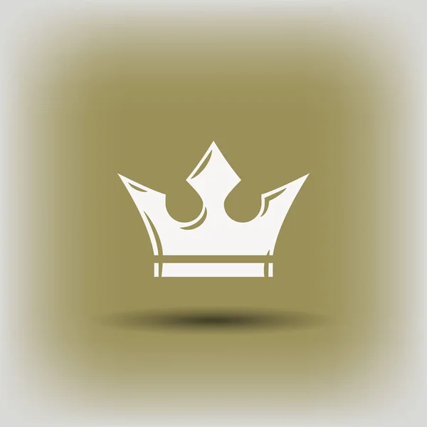 Krone einfaches Symbol — Stockvektor