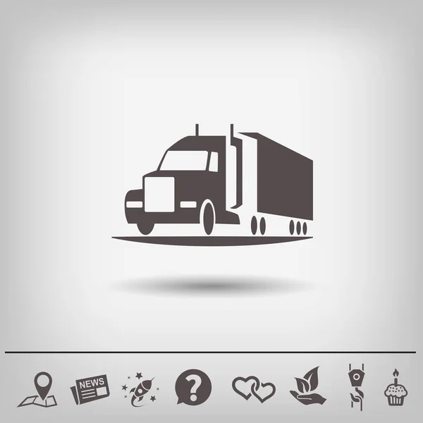 Pictografía del icono del camión — Vector de stock