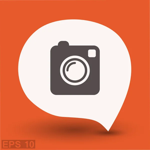 Pictograph van fotocamera — Stockvector