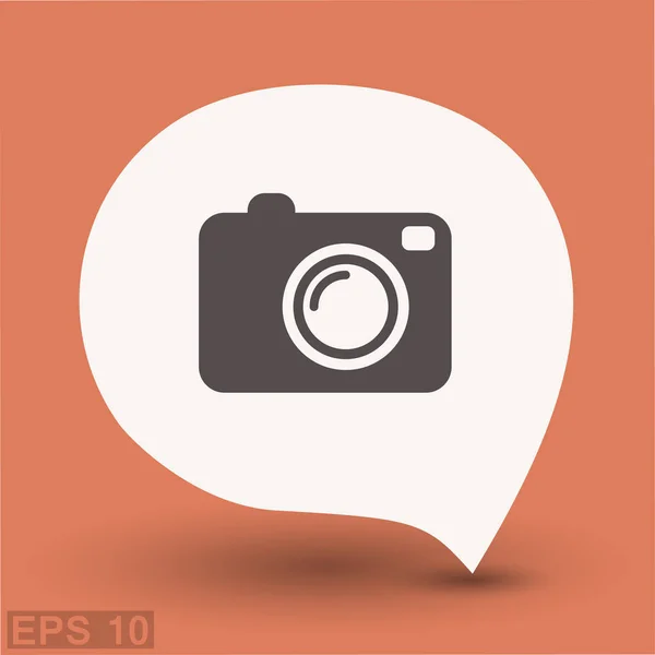 Pictograph van fotocamera — Stockvector