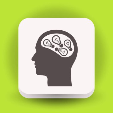 Lightbulbs baş kavramı simge resim